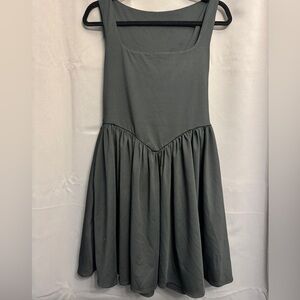 HALARA black Square-Neck Sleeveless Mini Dress